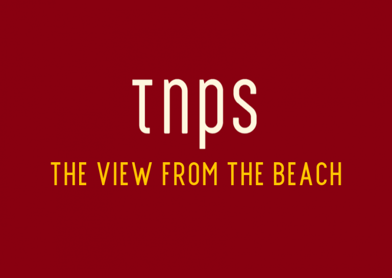 the view from the beach